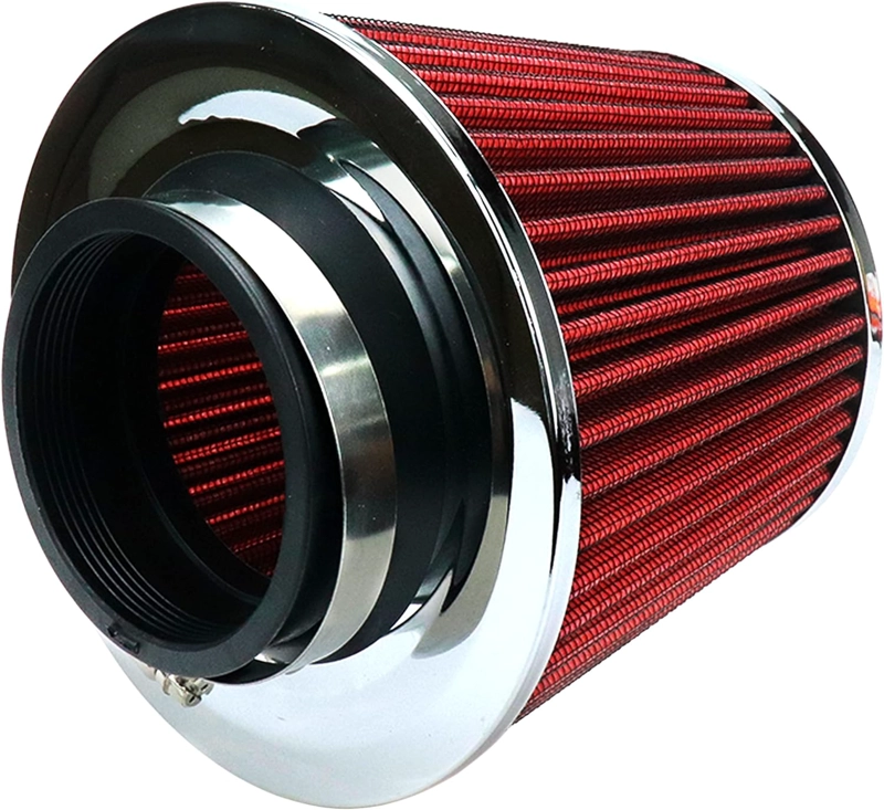 FILTRO DE AIRE CONICO ROJO 75MM AUTO TUNING ALTO FLUJO - 1