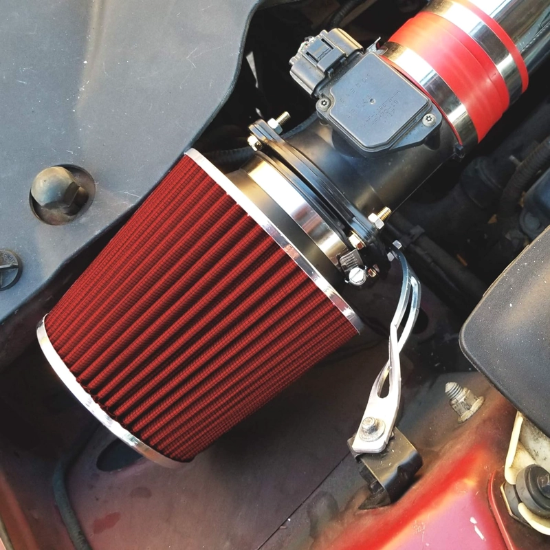 FILTRO DE AIRE CONICO ROJO 75MM AUTO TUNING ALTO FLUJO - 6