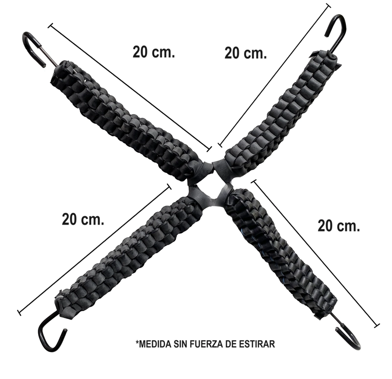 PULPO ELASTICO DE AMARRE 4 GANCHOS PARA AUTOS Y CAMIONETAS - 3