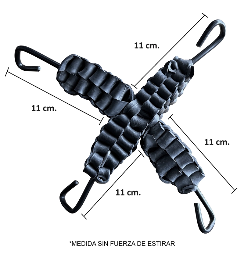 PACK 4 PULPO TENSOR CADENAS PARA NIEVE 4 PUNTAS - 4