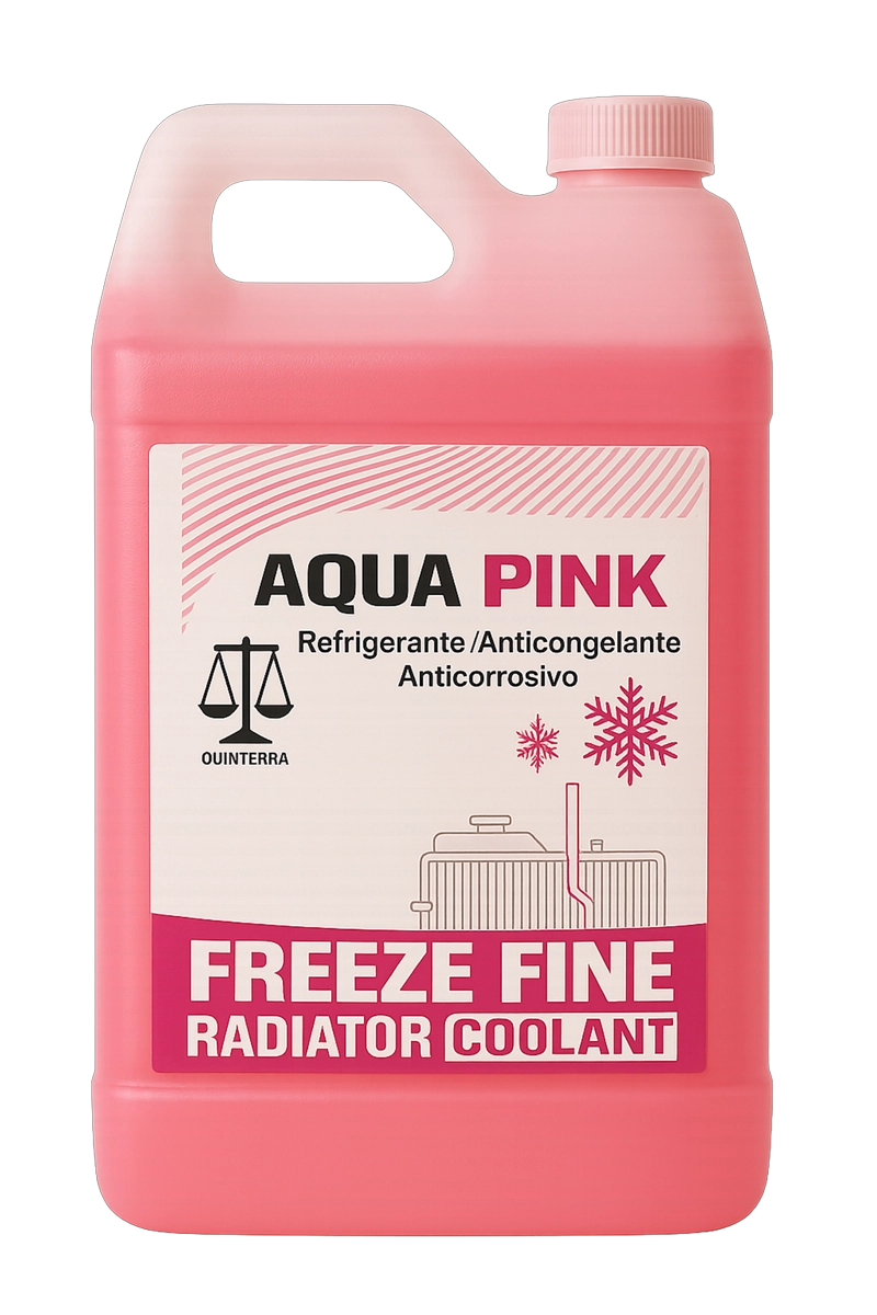FREEZE FINE ANTIFREEZE COOLANT ANTICONGELANTE COLOR ROSADO ROSADO - 1
