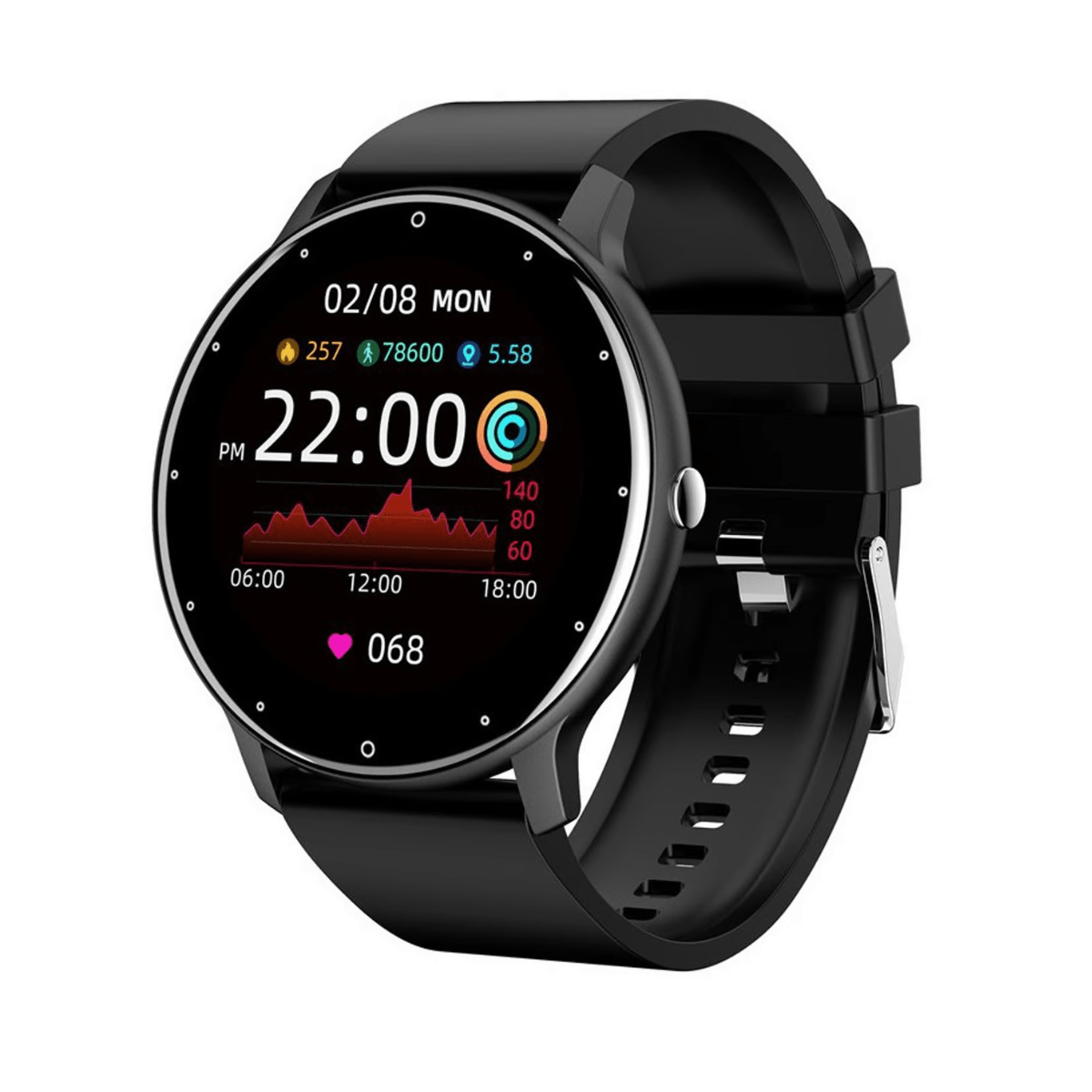 KIT SMARTWATCH ZL02D + AUDIFONOS BLUETOOTH XIAOMI AIRDOTS2 NEGRO OPENBOX - 2