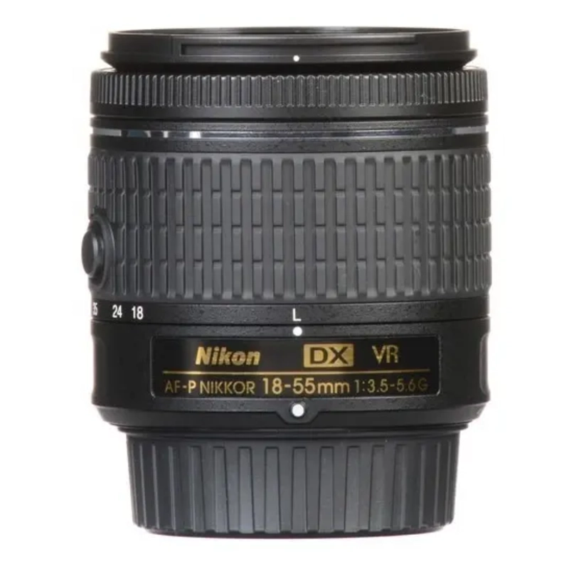 NIKON AF-P DX NIKKOR 18-55MM F3.5-5.6G VR LENTE CAJA BLANCA - NEGRO REACONDICIONADO - 3