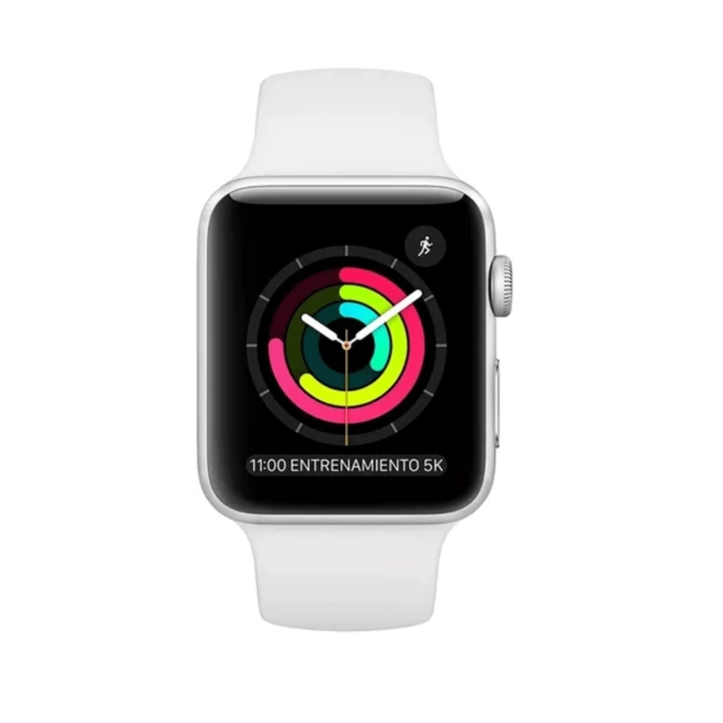 APPLE WATCH SERIES 3 42MM CAJA DE ALUMINIO PLATA CORREA BLANCA GPS REACONDICIONADO - 1