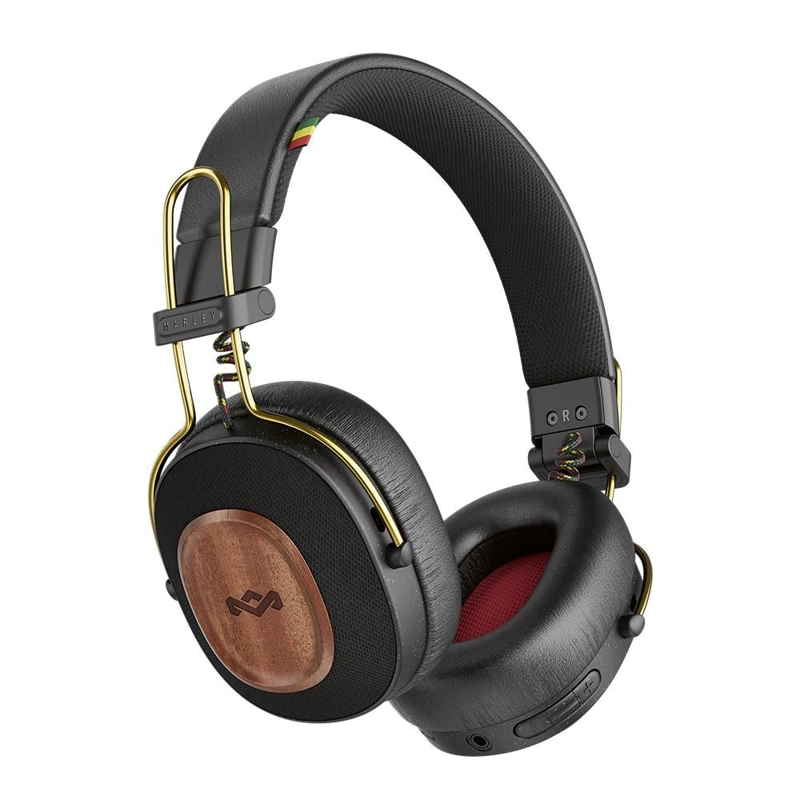 AUDIFONOS MARLEY POSITIVE VIBRATION RIDDIM EM-JH135-RA RASTA OPEN BOX - 1