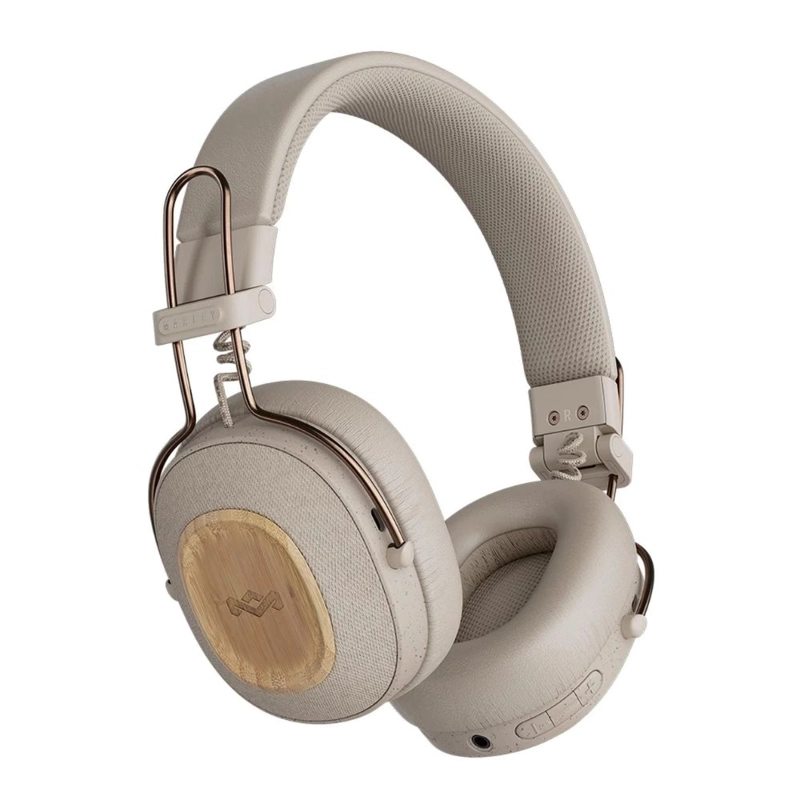 AUDIFONOS MARLEY POSITIVE VIBRATION RIDDIM EM-JH135-CE CREMA OPEN BOX - 1