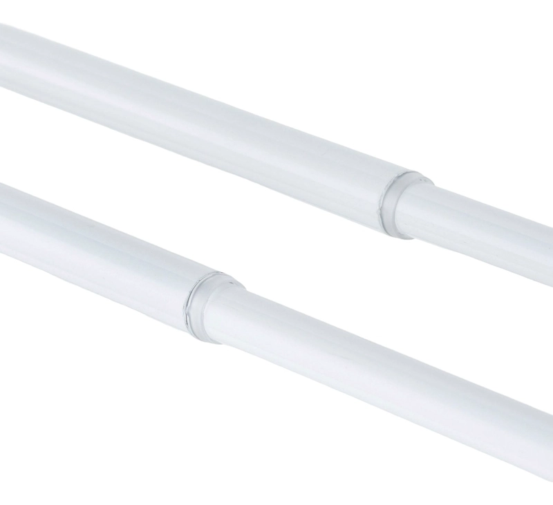SET BARRAS PARA CORTINA DOBLE 13/16 MM EXTENSIBLE 200-250 CM BLANCO BOLA - 3