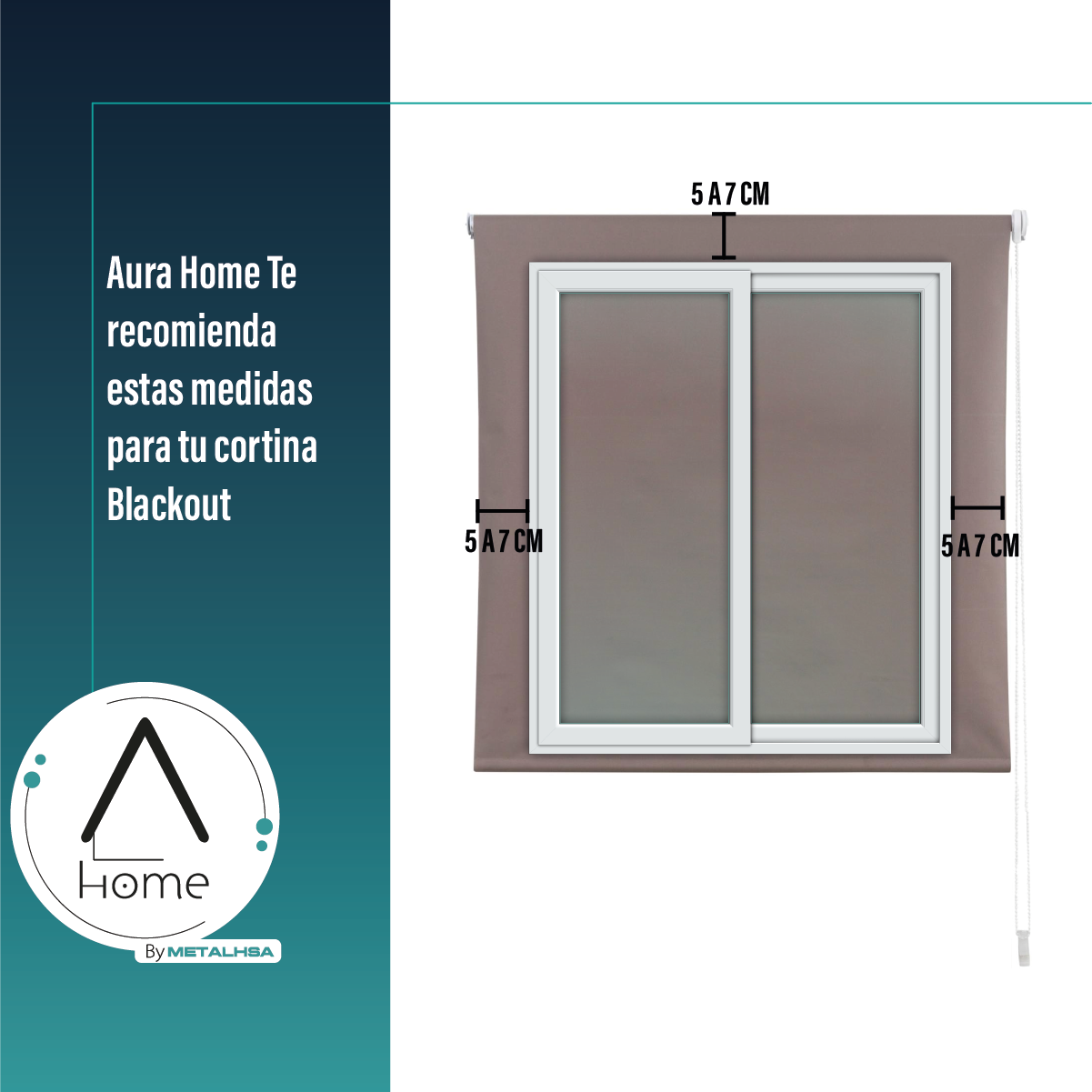 CORTINA ROLLER BLACKOUT TOSTADO 90 X 165 CM SUNFREE - 8