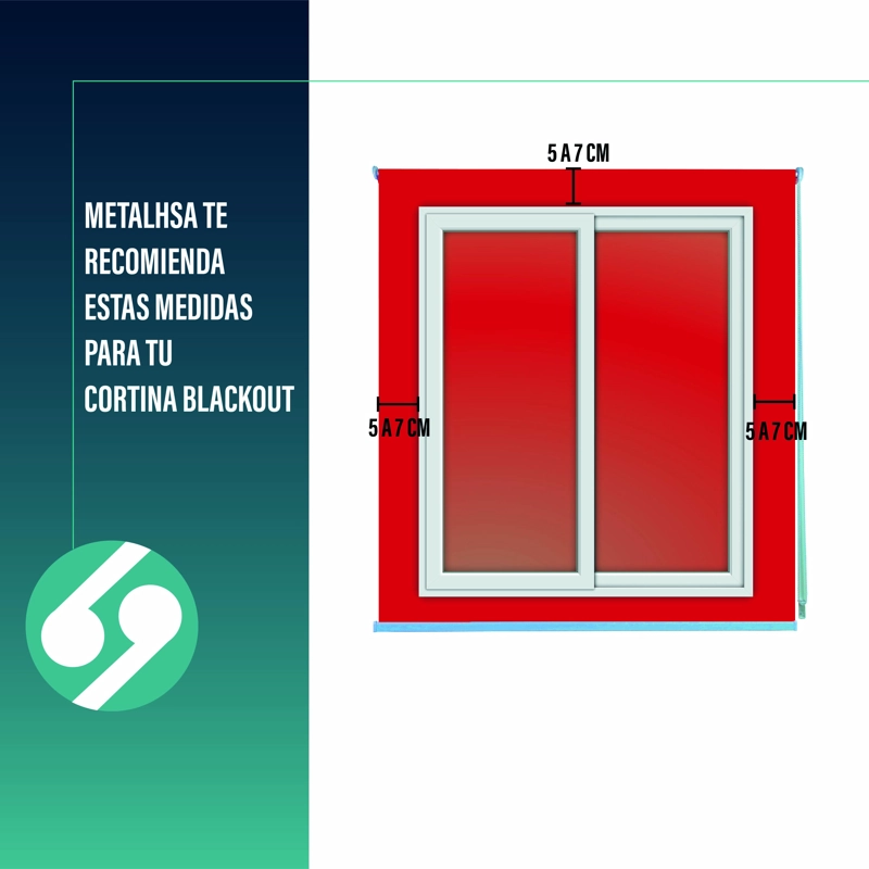 CORTINA ROLLER BLACKOUT ROJO 180 X 165 CM SUNFREE - 8
