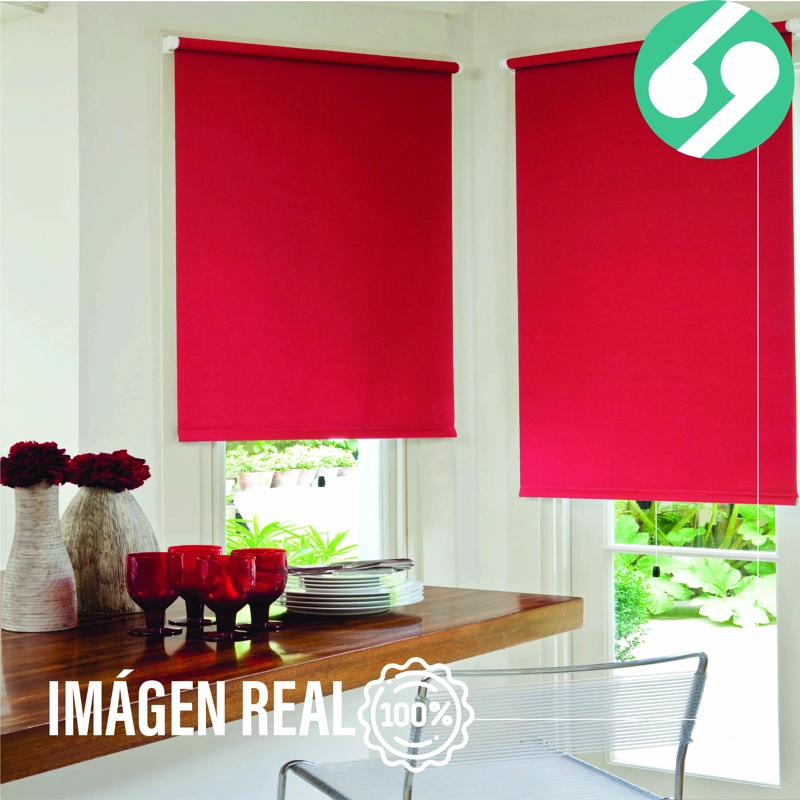 CORTINA ROLLER BLACKOUT ROJO 200 X 250 CM SUNFREE - 3