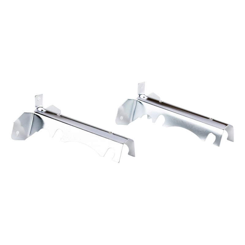 PACK 2 UNIDADES DE SOPORTE CROMADO DOBLE A MURO 12 MM - 2