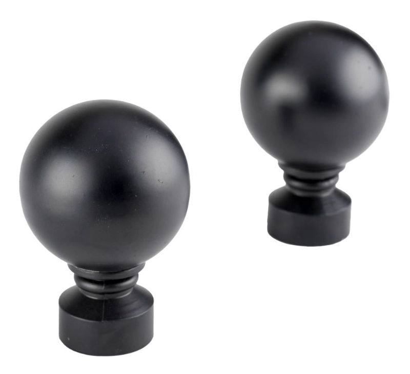 PACK 2 UNIDADES TERMINAL BOLA ACERO NEGRO 19 MM - 1