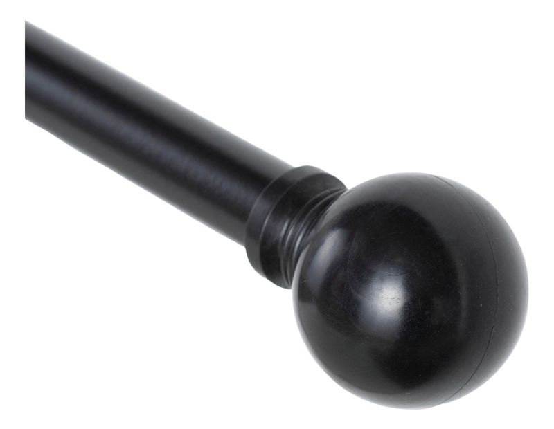 SET BARRAS PARA CORTINA DOBLE 13/16 MM EXTENSIBLE 200-250 CM NEGRO BOLA - 4