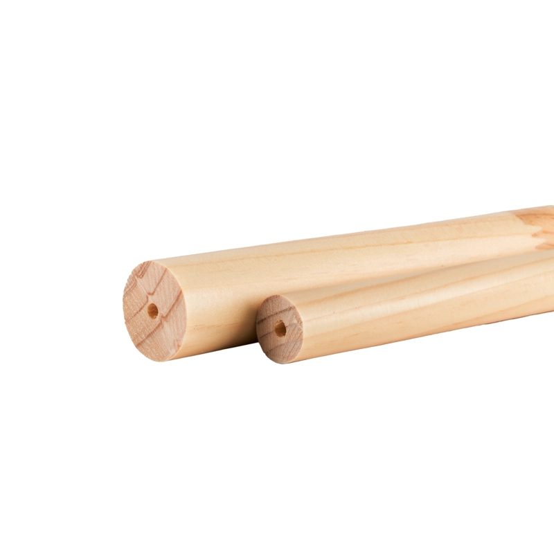 BARRA DE MADERA COLOR NATURAL DE 28 MM X 1.50 MT - 2