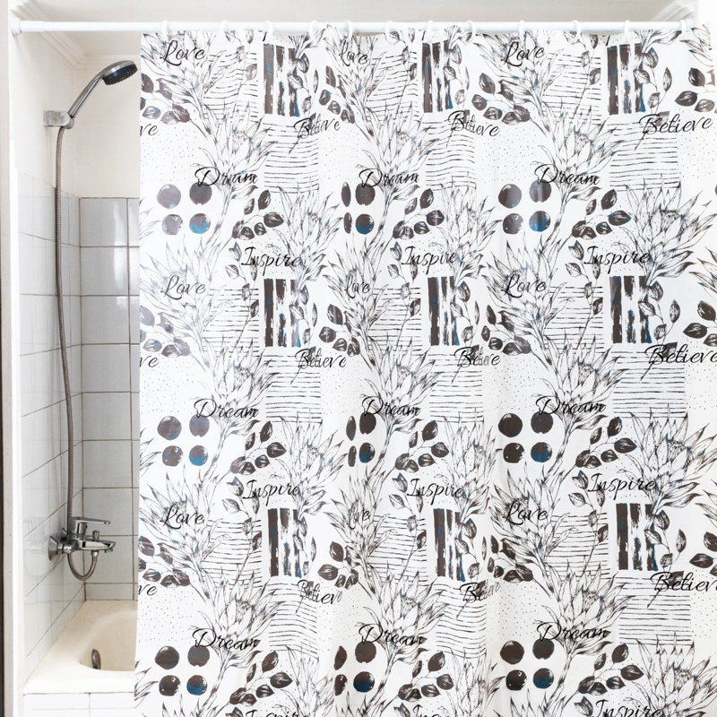 CORTINA DE BAÑO 180 X 180 CM PEVA DISEÑO INSPIRACION - 2