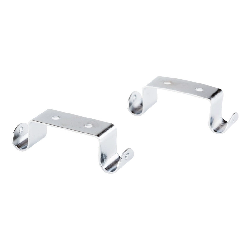 PACK 2 UNIDADES DE SOPORTE CROMADO DOBLE A TECHO 12 MM - 1