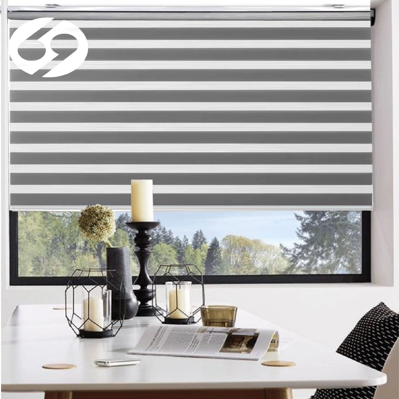 CORTINA ROLLER DUO ZEBRA DIA Y NOCHE GRIS 90 X 250 CM SIN CENEFA - 7