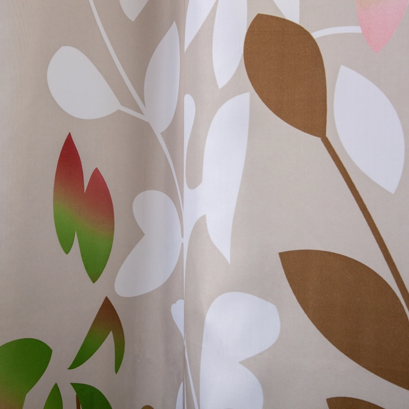 CORTINA DE BAÑO 180 X 180 CM PEVA DISEÑO HOJAS - 2