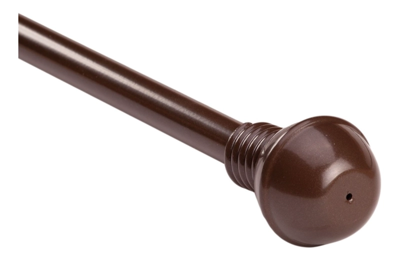 SET BARRAS PARA CORTINA DOBLE 19/19 MM METAL COLOR CHAMPAGNE X 2,00 MT TERMINAL BORLA - 2