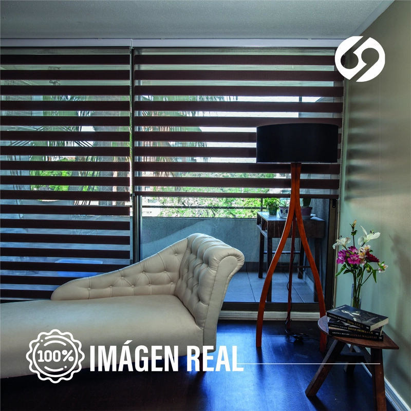 CORTINA ROLLER DUO ZEBRA DIA Y NOCHE TOSTADO 180 X 250 CM SUNFREE - 4