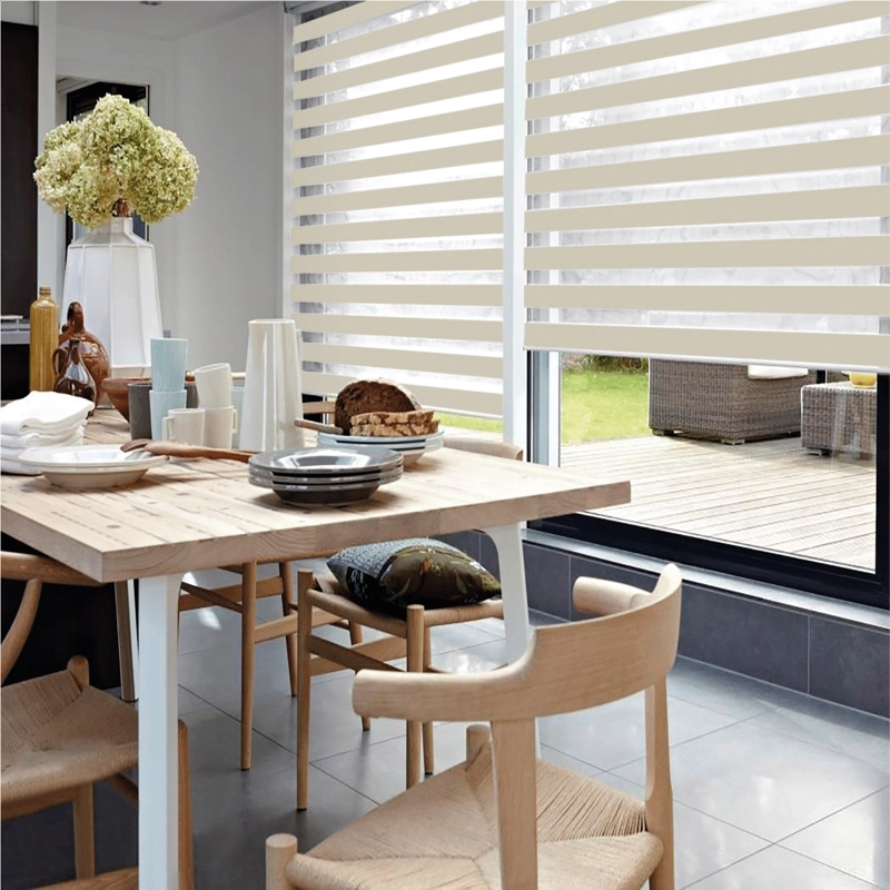 CORTINA ROLLER DUO ZEBRA DIA Y NOCHE TEXTURA 90 X 165 CM SIN CENEFA SUNFREE - 7