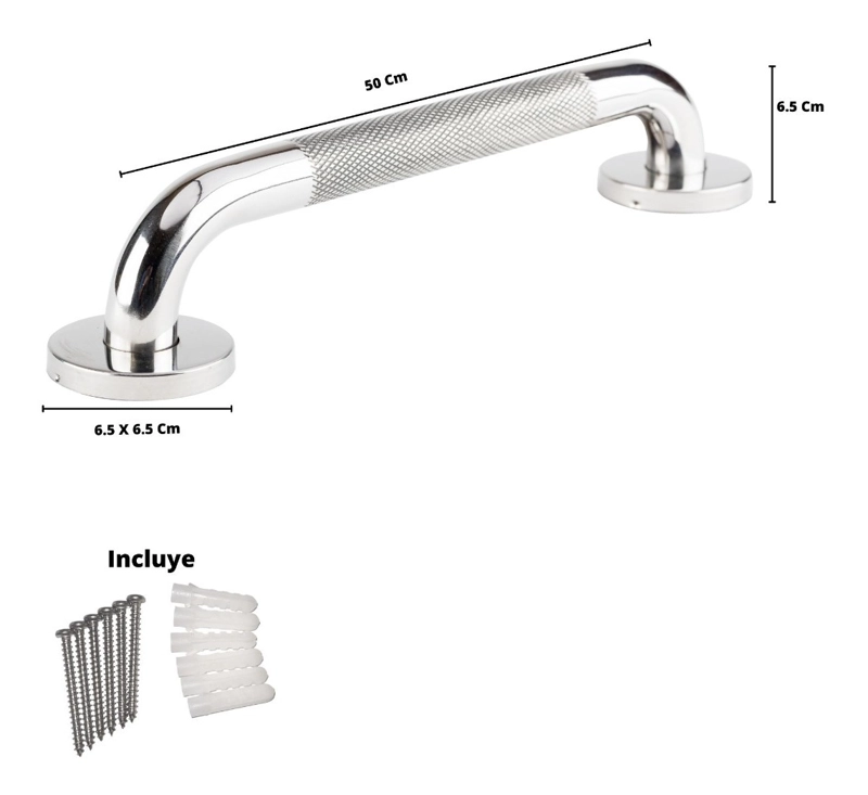 BARRA METALHSA SEGURIDAD INOXIDABLE CON TAPA 50 CM - 6