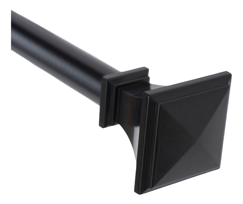 SET BARRA PARA CORTINA SIMPLE 13/16 MM EXTENSIBLE 70-120 CM NEGRO PRISMA - 4