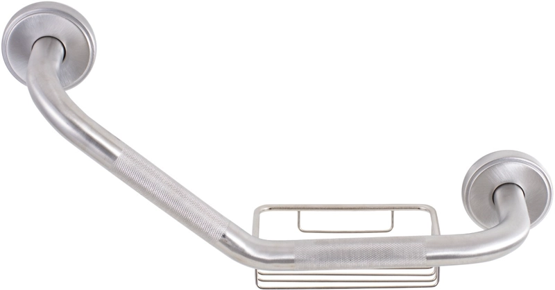 BARRA METALHSA SEGURIDAD INOXIDABLE CON TAPA Y JABONERA 40 CM - 1