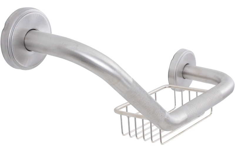 BARRA METALHSA SEGURIDAD INOXIDABLE CON TAPA Y JABONERA 40 CM - 4