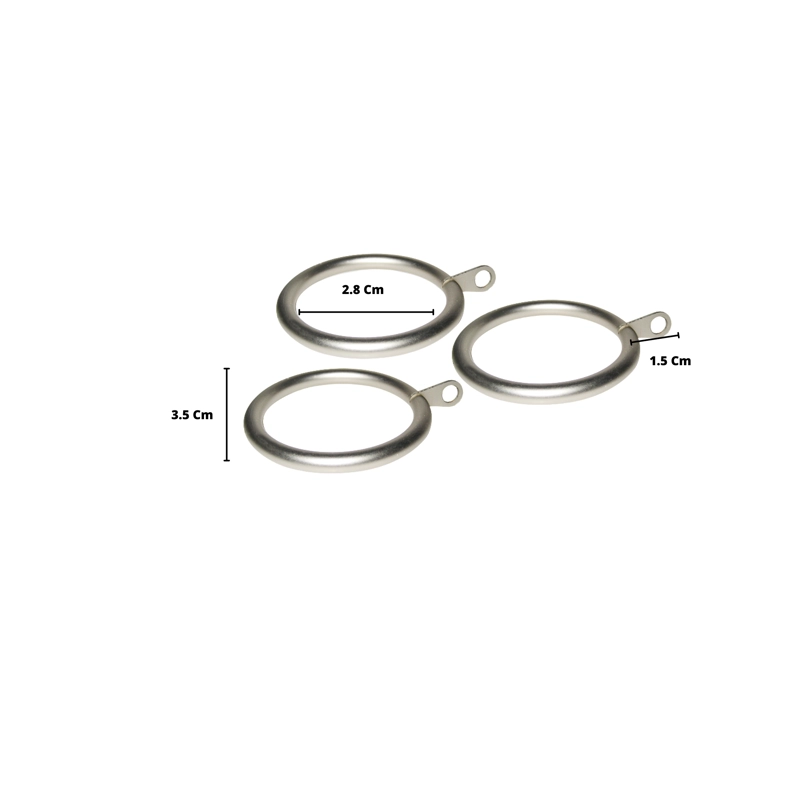 PACK 10 UNIDADES ARGOLLA DE METAL SATIN PARA CORTINA 19 MM - 2