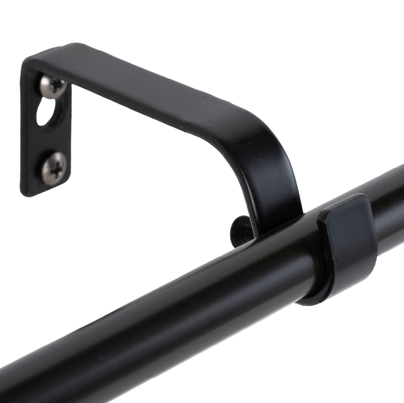 SET BARRA PARA CORTINA SIMPLE 13/16 MM EXTENSIBLE 120-200 CM NEGRO PRISMA - 3