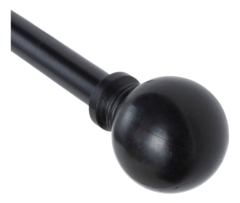 SET BARRA PARA CORTINA SIMPLE 13/16 MM EXTENSIBLE 70-120 CM NEGRO BOLA - 4