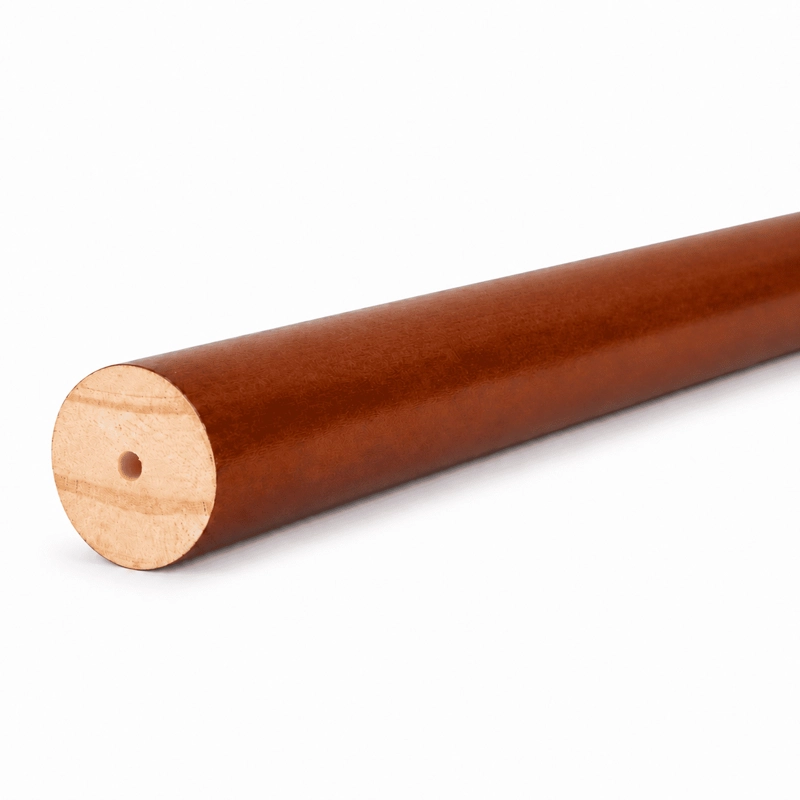 BARRA DE MADERA COLOR CHOCOLATE DE 19 MM X 1.50 MT - 1
