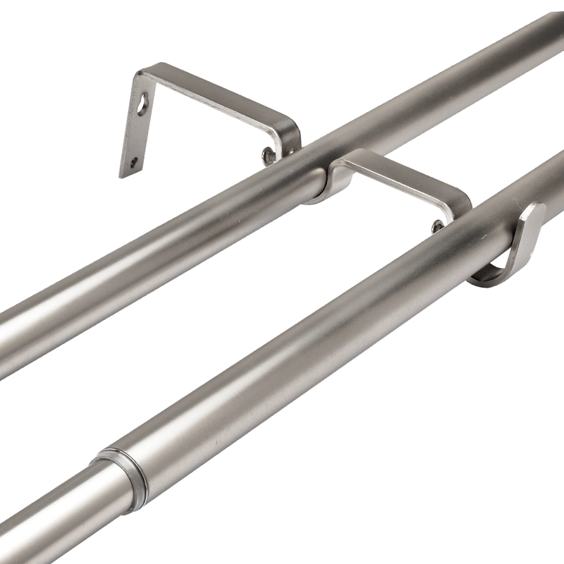 SET BARRAS PARA CORTINA DOBLE 16/19 MM EXTENSIBLE 120-210 CM A MURO SATIN BOLA - 3