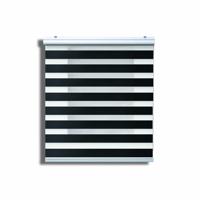 CORTINA ROLLER DUO ZEBRA DIA Y NOCHE NEGRO 200 X 250 CM SUNFREE - 1