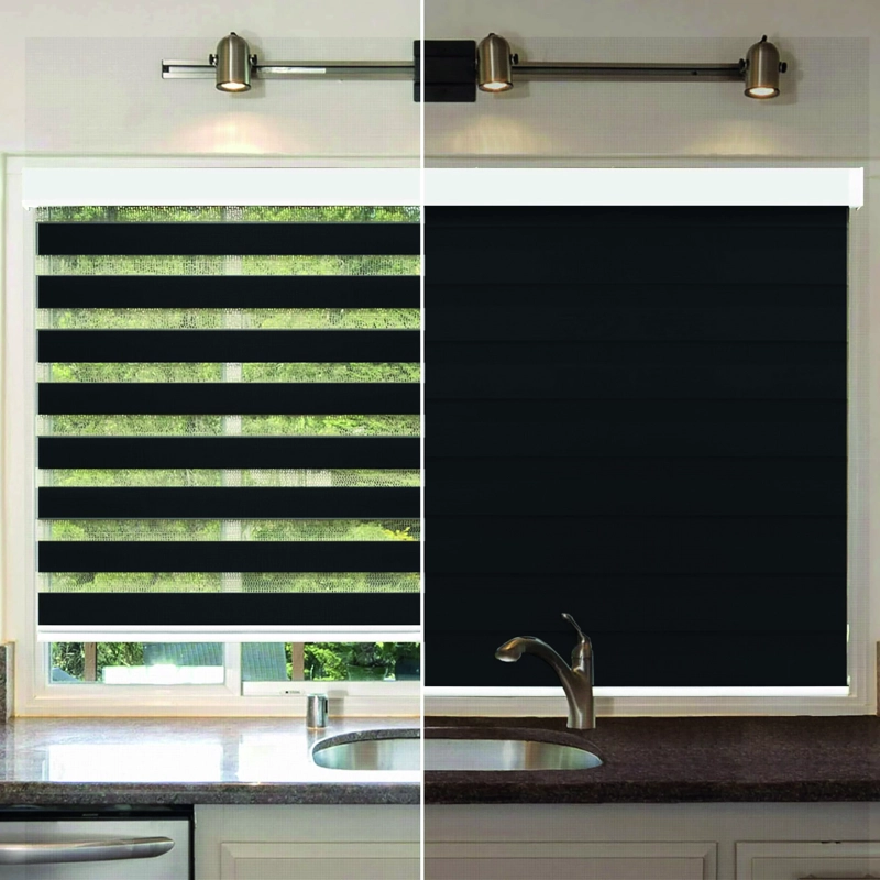 CORTINA ROLLER DUO ZEBRA DIA Y NOCHE NEGRO 200 X 250 CM SUNFREE - 7