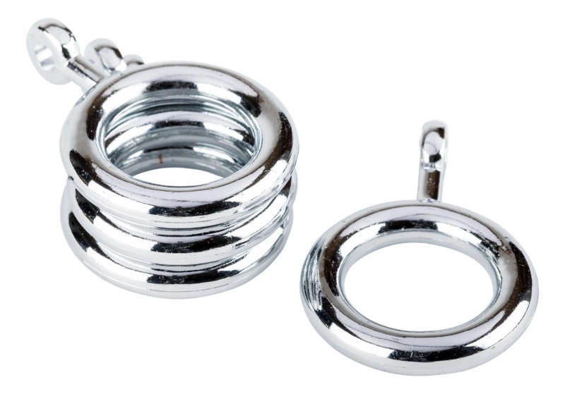PACK 10 UNIDADES DE ARGOLLAS CROMADAS 12 MM - 1