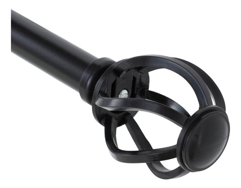 SET BARRA PARA CORTINA SIMPLE 13/16 MM EXTENSIBLE 200-250 CM NEGRO NIDO - 4