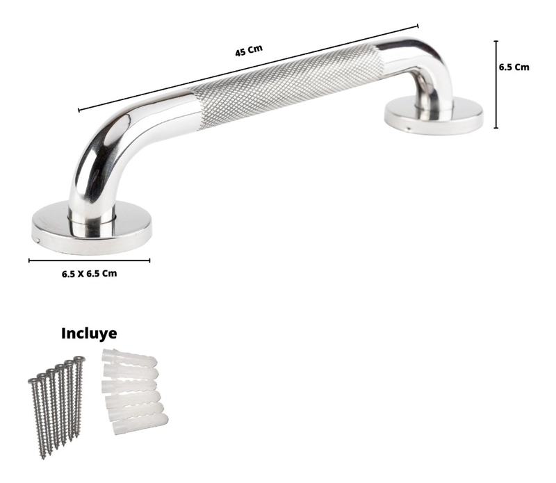 BARRA METALHSA SEGURIDAD INOXIDABLE CON TAPA 45 CM - 6
