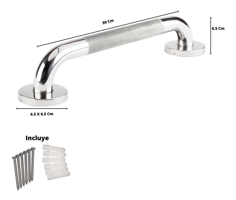 BARRA METALHSA SEGURIDAD INOXIDABLE CON TAPA 30 CM - 6
