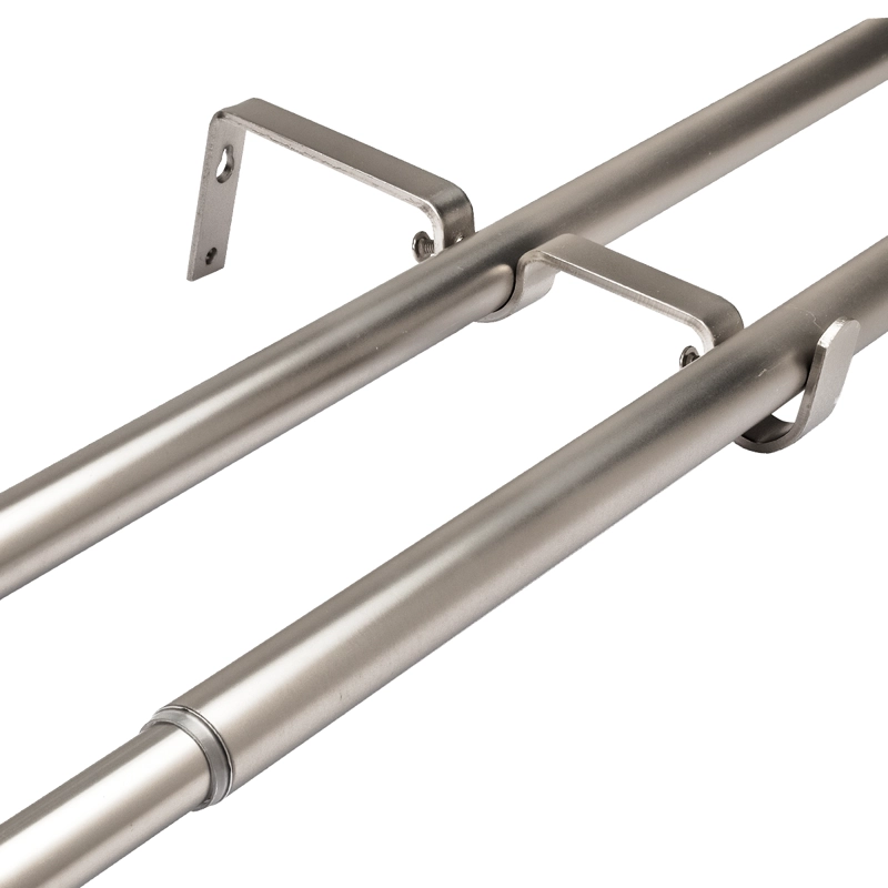 SET BARRAS PARA CORTINA DOBLE 16/19 MM EXTENSIBLE 170-320 CM A MURO SATIN CONICO - 3