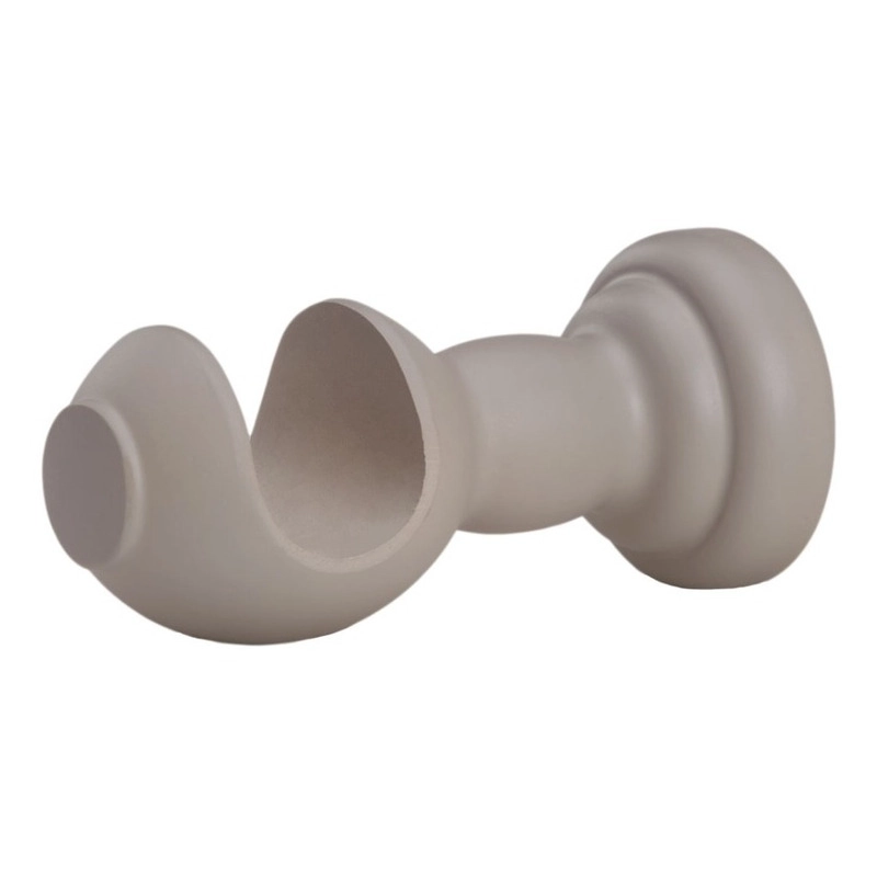 SET BARRA PARA CORTINA SIMPLE 25 MM DE MADERA 1,50 MT COLOR MACCHIATO TERMINAL BOLA - 2