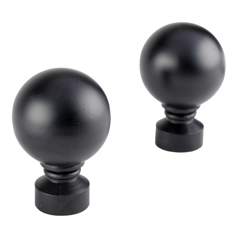 PACK 2 UNIDADES TERMINAL BOLA ACERO NEGRO 28 MM - 1