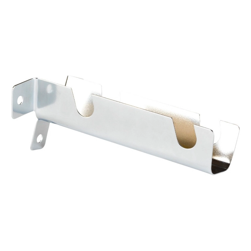 PACK 2 UNIDADES DE SOPORTE CROMADO DOBLE CORTO A MURO 16 MM - 1