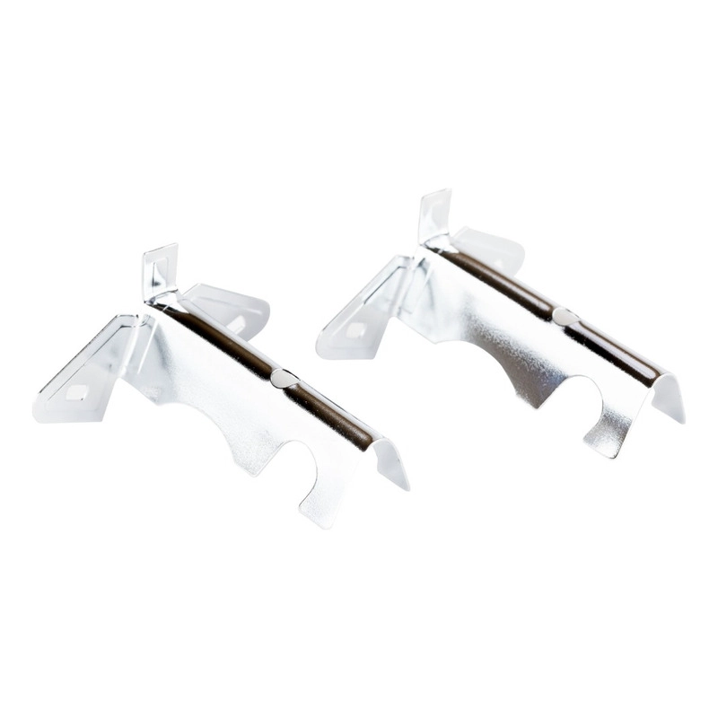 PACK 2 UNIDADES DE SOPORTE CROMADO SIMPLE A MURO 16 MM - 2