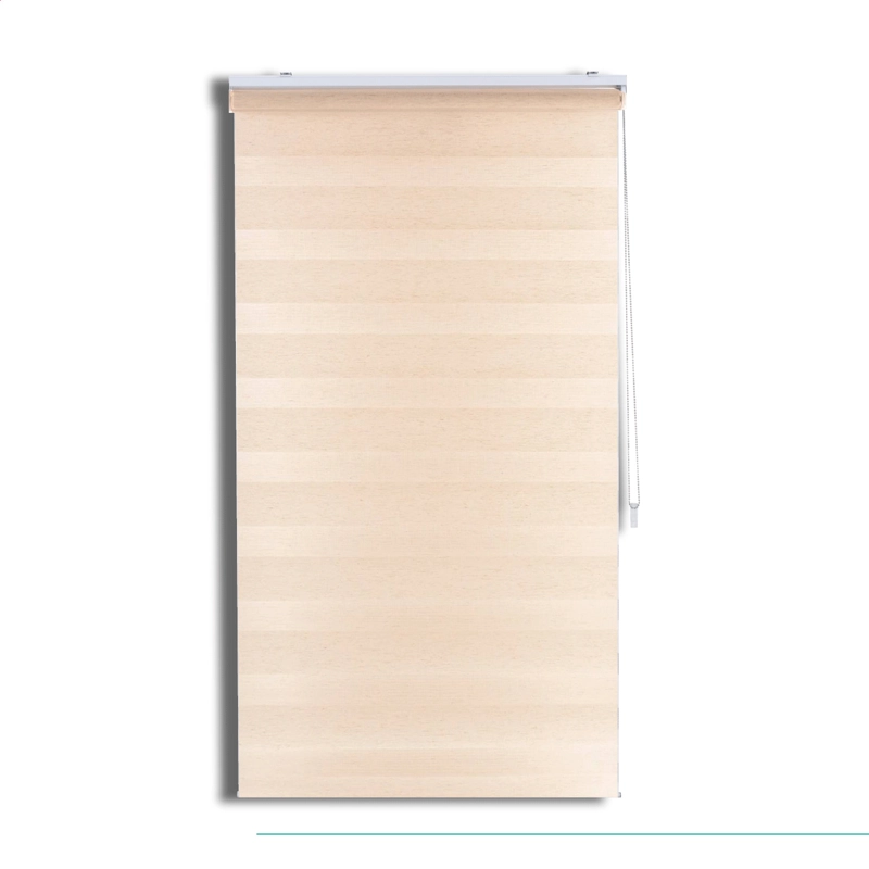 CORTINA ROLLER DUO ZEBRA DIA Y NOCHE BEIGE 160 X 250 CM SIN CENEFA SUNFREE - 1