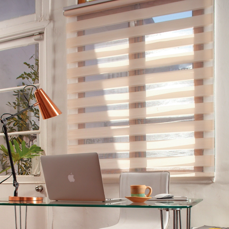 CORTINA ROLLER DUO ZEBRA DIA Y NOCHE BEIGE 160 X 250 CM SIN CENEFA SUNFREE - 8