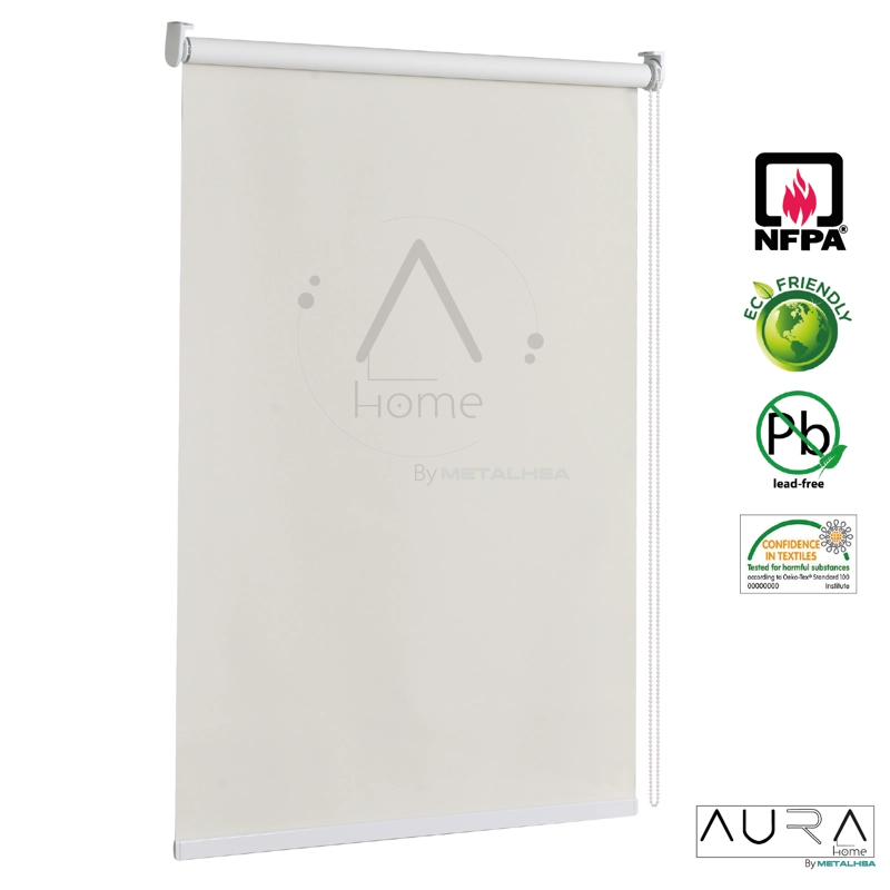 CORTINA ROLLER SUNSCREEN 160X250 CM 5% APERTURA BEIGE AURA - 5