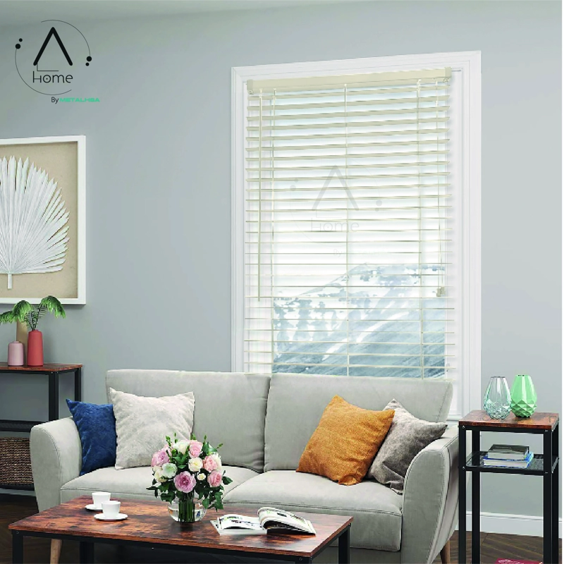 PERSIANA VENECIANA PVC 25MM 160X165 CM MANUAL MARFIL - 7