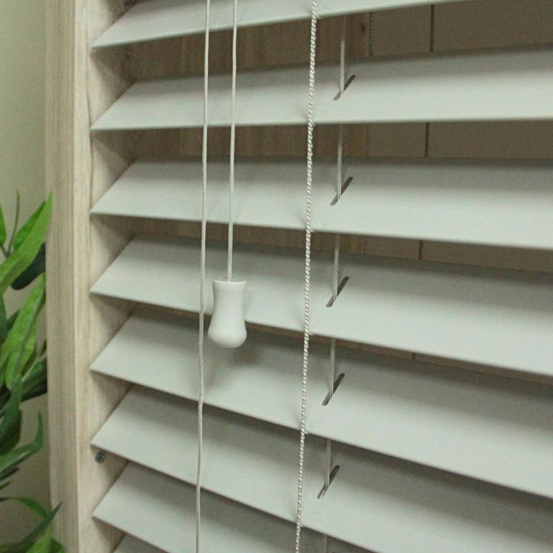 PERSIANA PVC TIPO MADERA 50 MM 120X250 CM GRIS CLARO AURA - 4